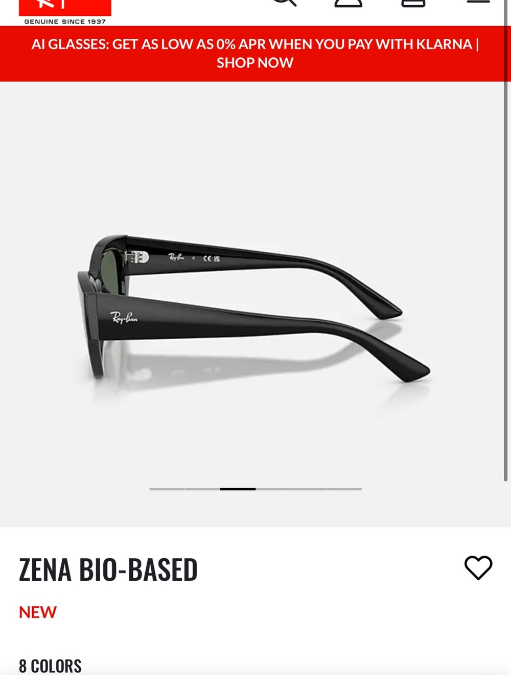 Ray-Ban Zena Bio-Based Women's Sunglasses — Black